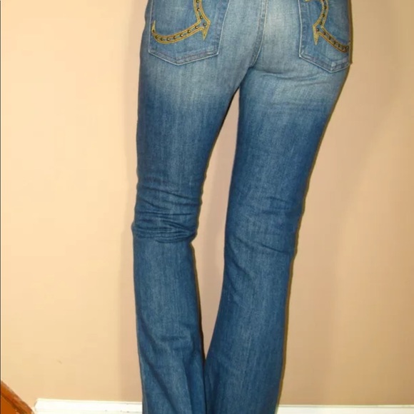 🆕 Rock & Republic Roth Flare Light Bleached Jeans Sz. 23 - Picture 6 of 8